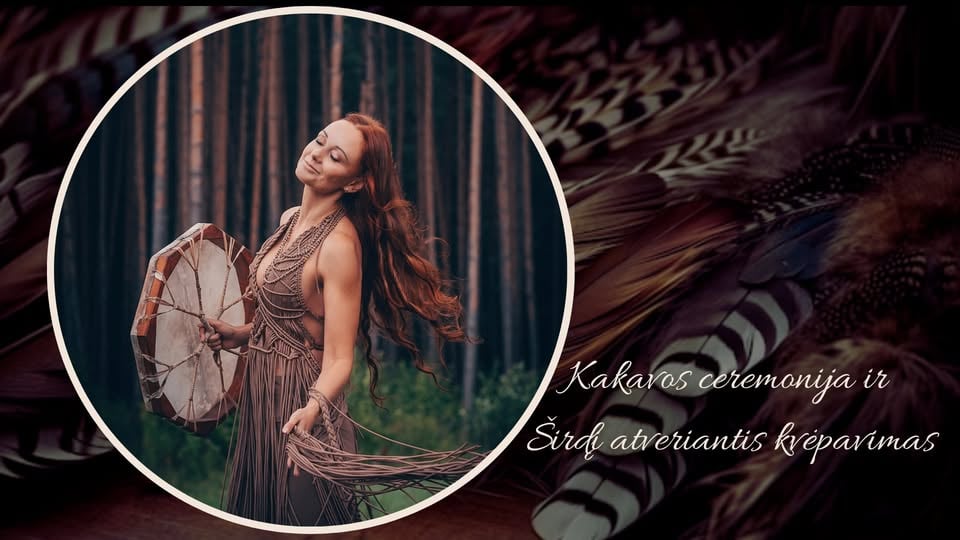 Heart-opening breathing and Cocoa Ceremony