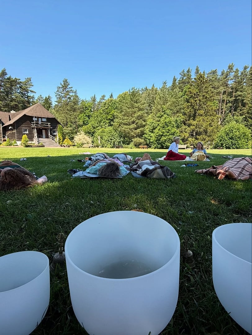 Crystal bowl meditation in Palanga