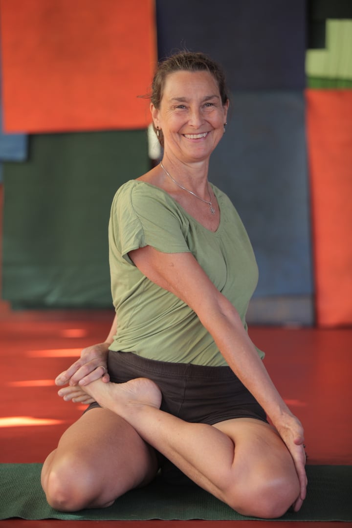 Iyengar yoga holiday in Crete, Greece, with Victoria Bridges