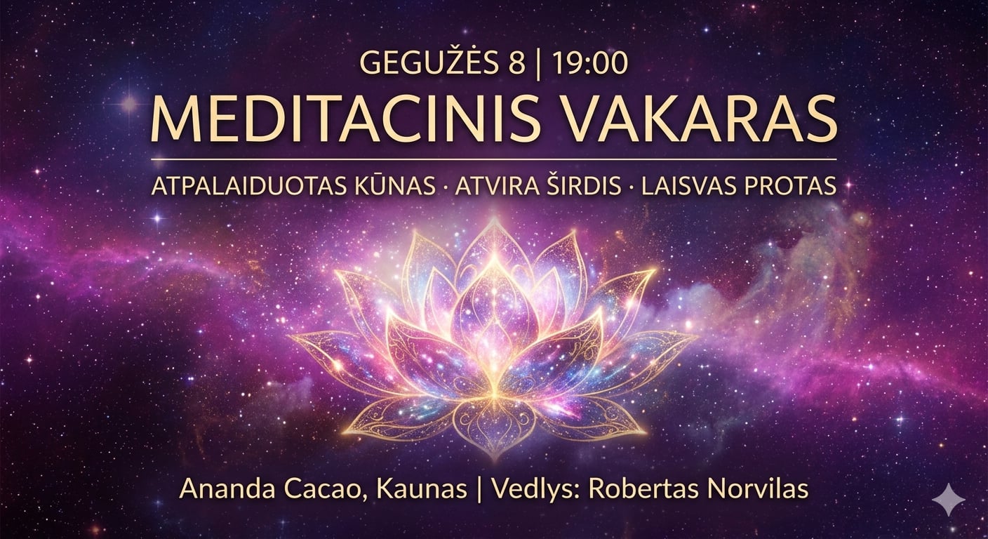 MEDITATION EVENING / relaxed body / open heart / free mind (KAUNAS)