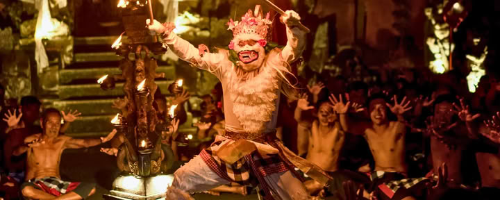 Fire Dance at Temple