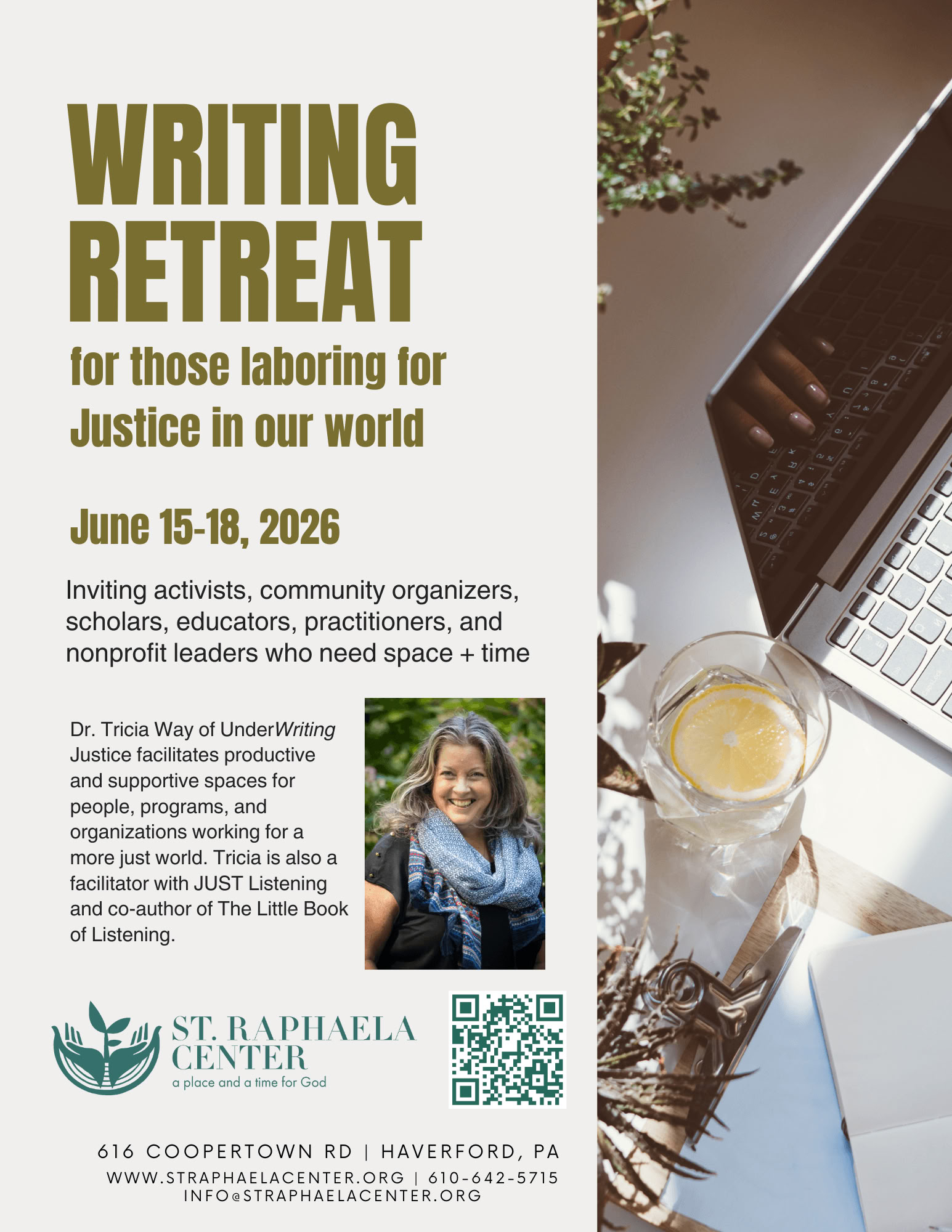Writing Retreat: for those laboring for Justice in our world