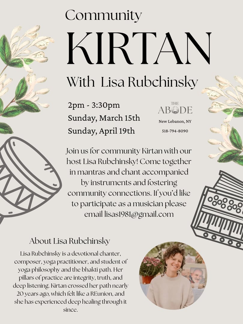 Kirtan with Lisa Rubchinsky