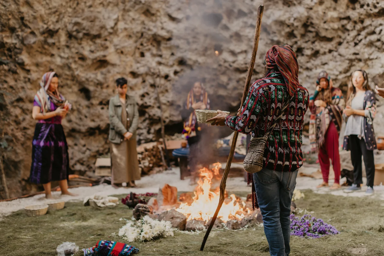 Mayan Fire Ceremony with Cacao
