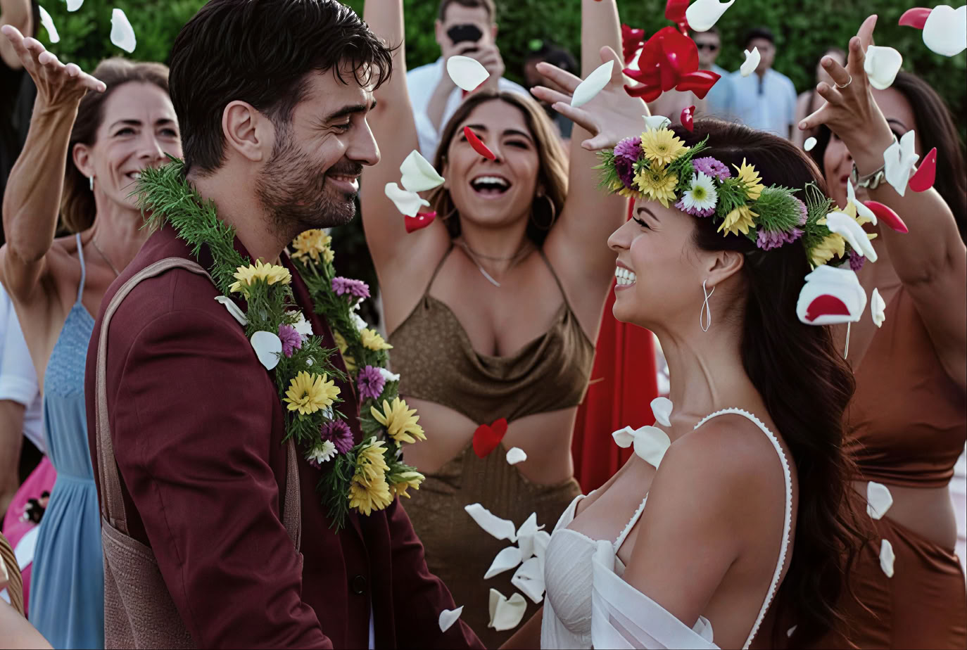 Traditional mayan marriage union ceremony