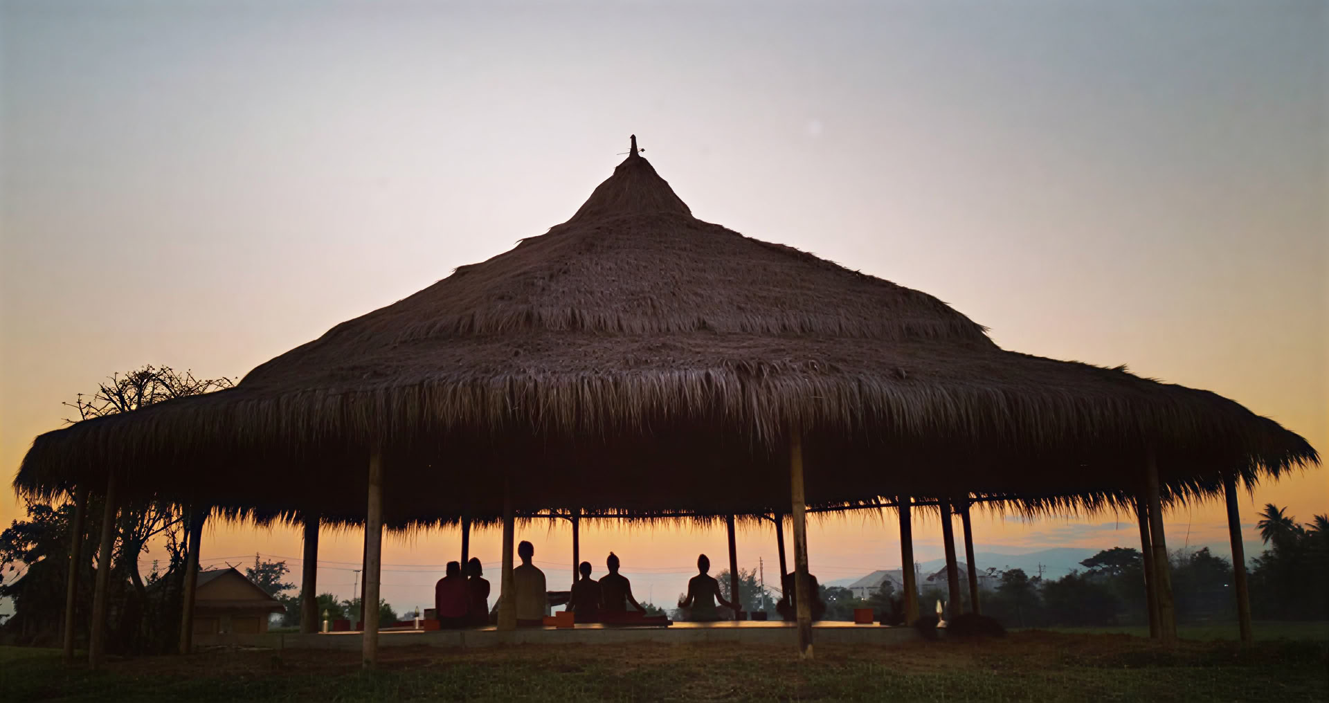 Mala Dhara Outdoor Yoga Shala Sunset