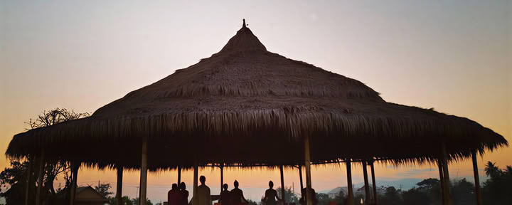 Mala Dhara Outdoor Yoga Shala Sunset