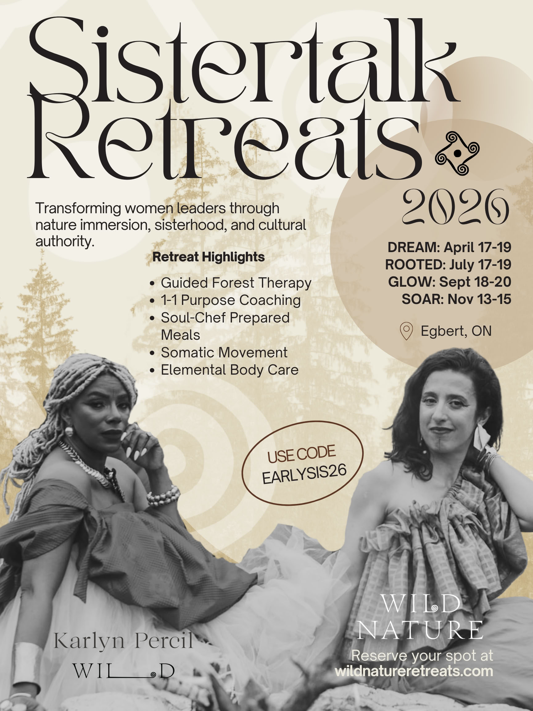 Sistertalk Retreats - LATE SUMMER GLOW: Mineral/Nature Element Retreat — Wild Nature Retreats