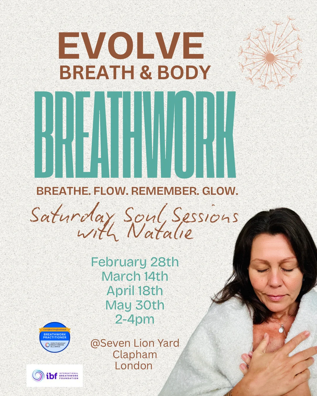Conscious Connected Breathwork Group Sessions in London with trauma informed facilitator, Natalie — Evolve Breath Body ™