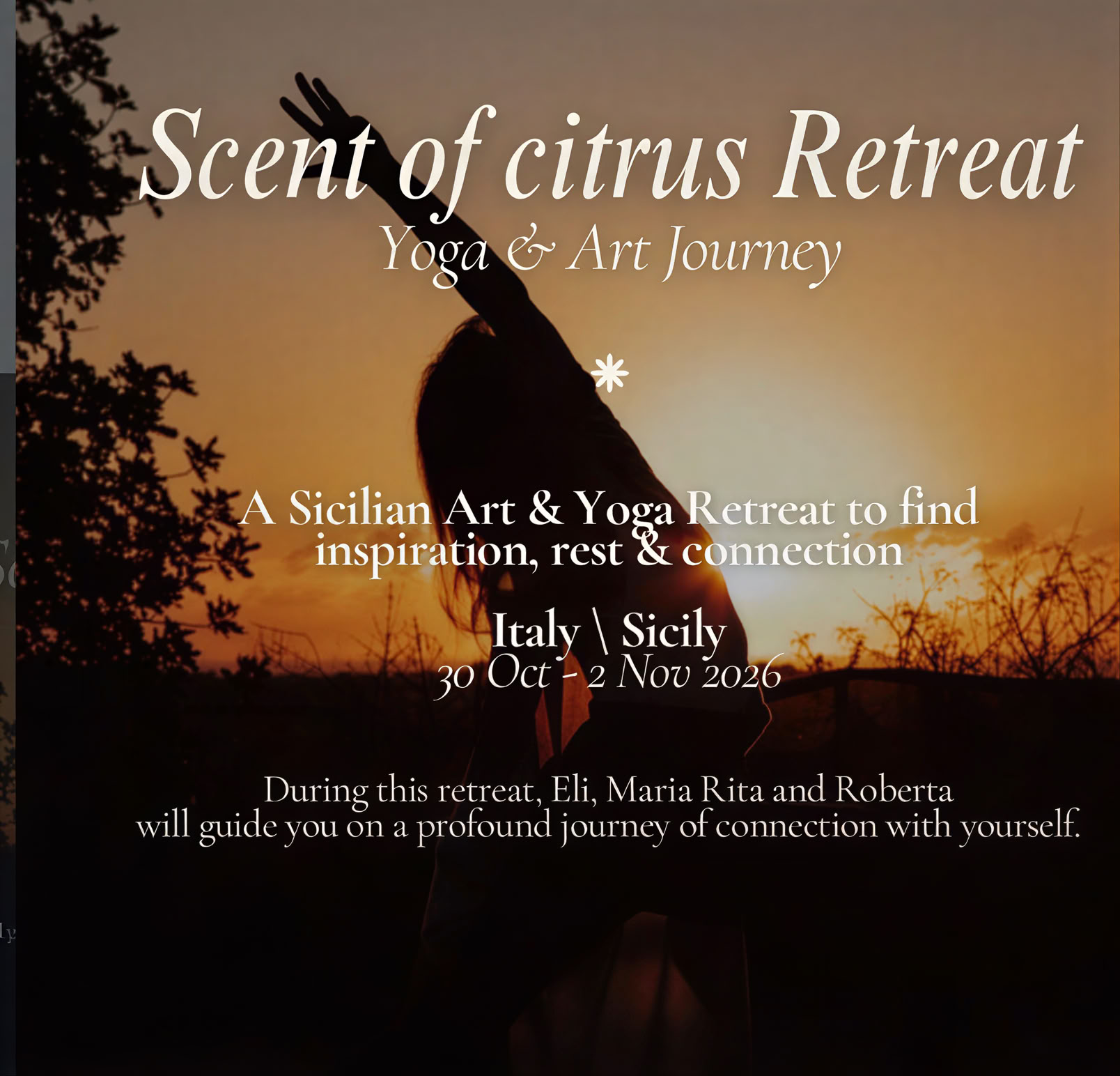 Scent of citrus Retreat – yoga&art jorney