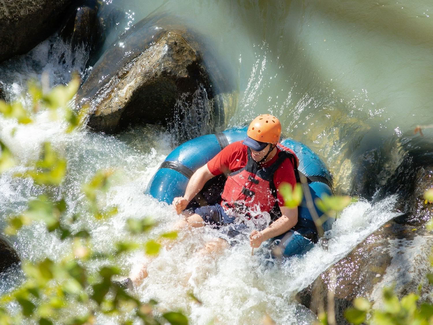 Tubing on the river