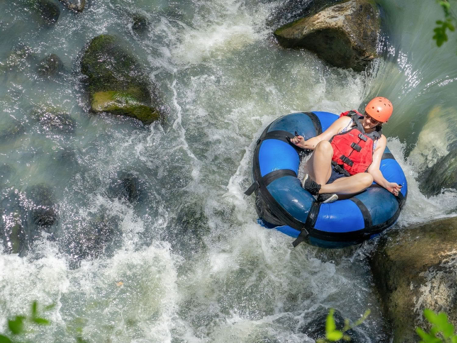 Tubing on the river