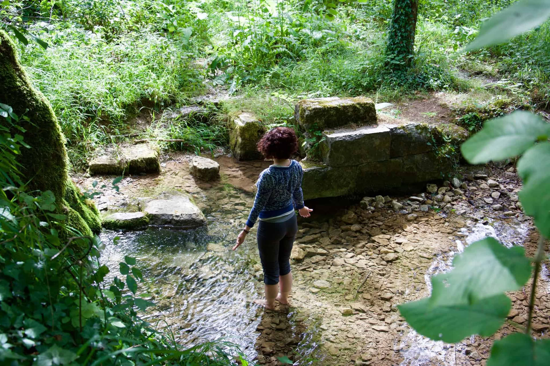 Yoga and walking meditation