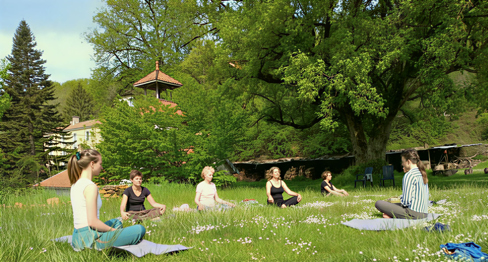 Yoga en wandelmeditatie