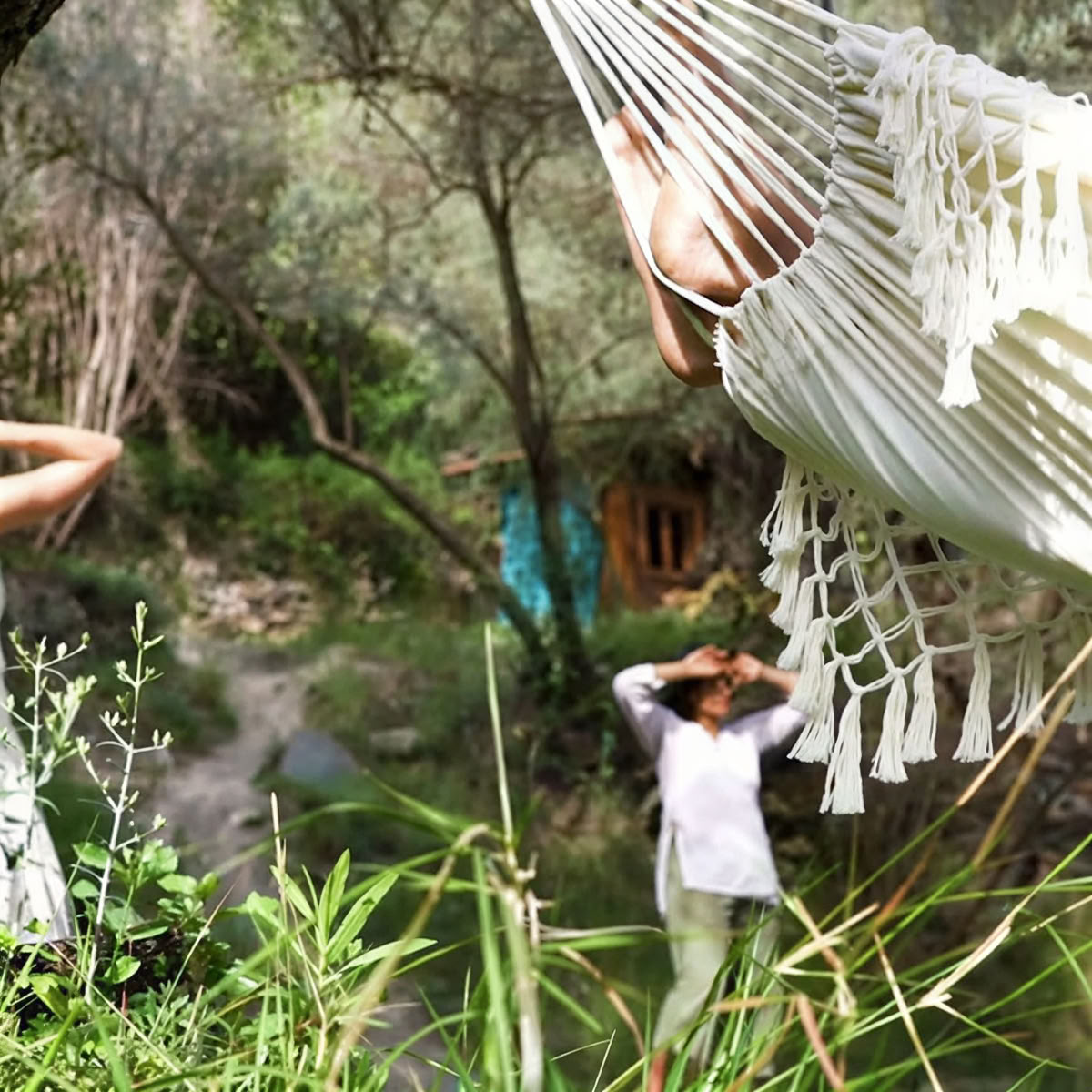 Yoga challenge outdoors retreat for men