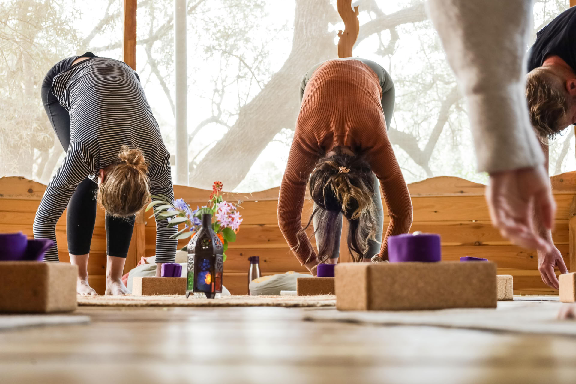 Yoga challenge outdoors retreat for men