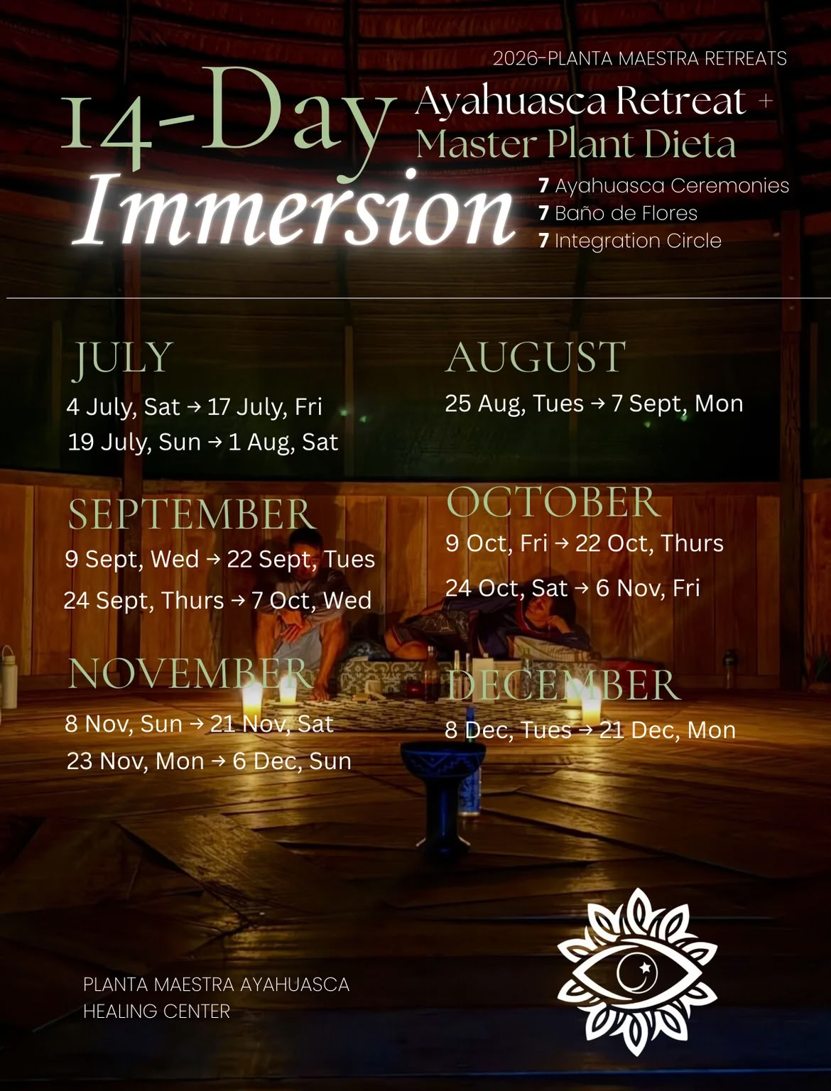 14-Day Ayahuasca Immersion + Master Plant Dieta