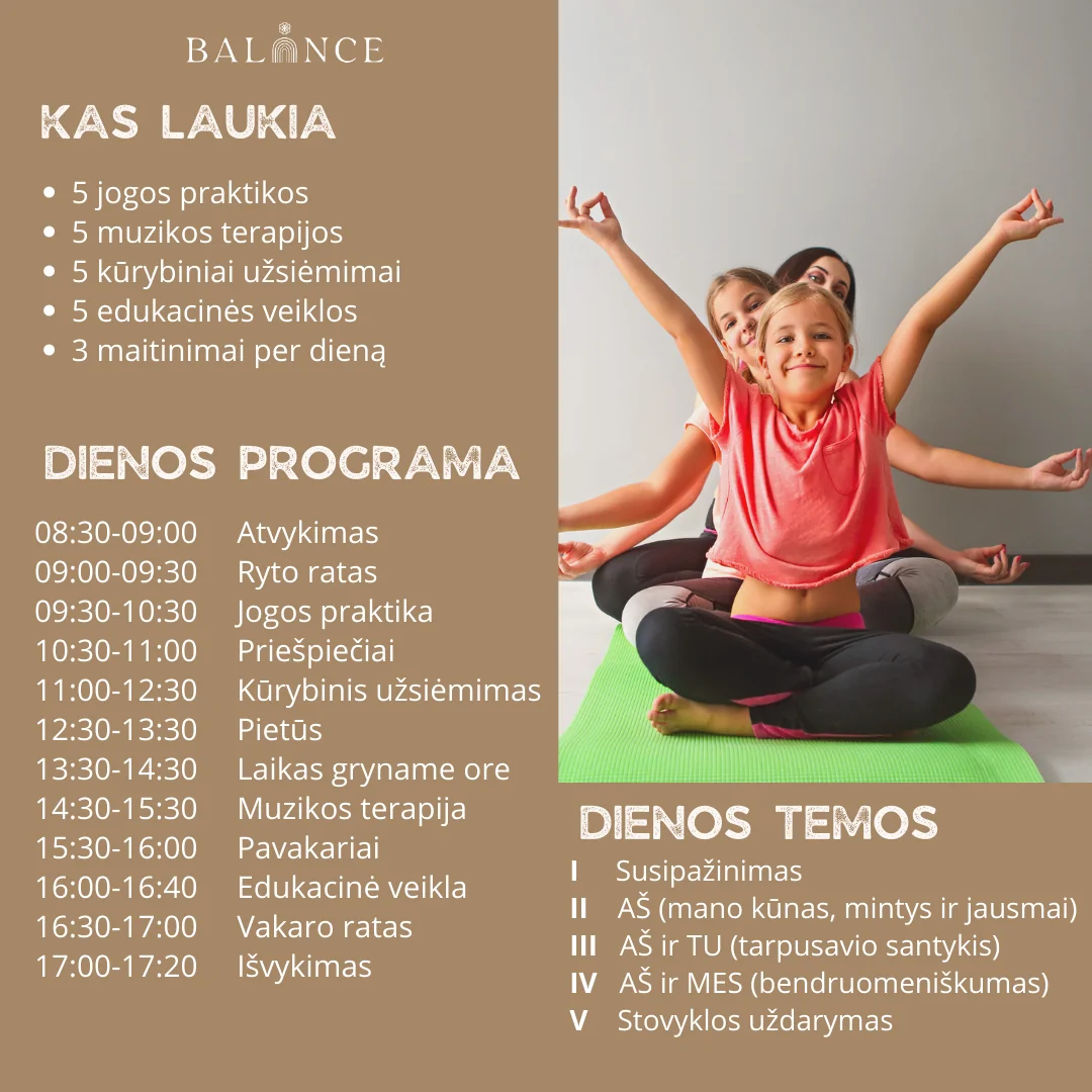 Yoga and Music Therapy Day Camp for Children – 07.31 - 08.04 (Kotryna and Laura)