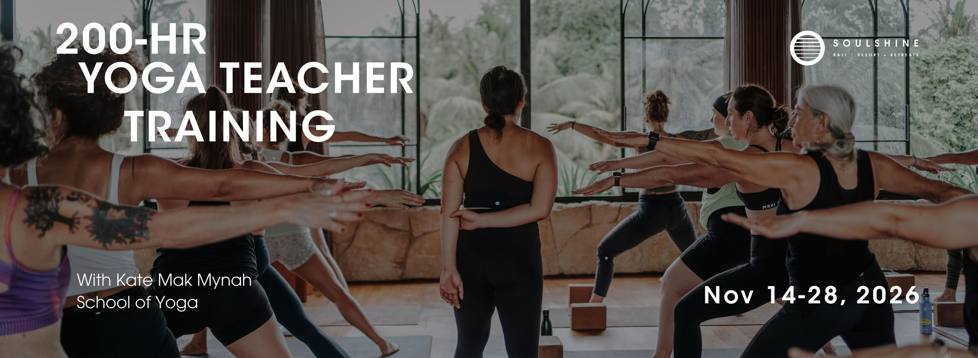 200-HR Soulshine Signature Yoga Teacher Training | BALI, INDONESIA