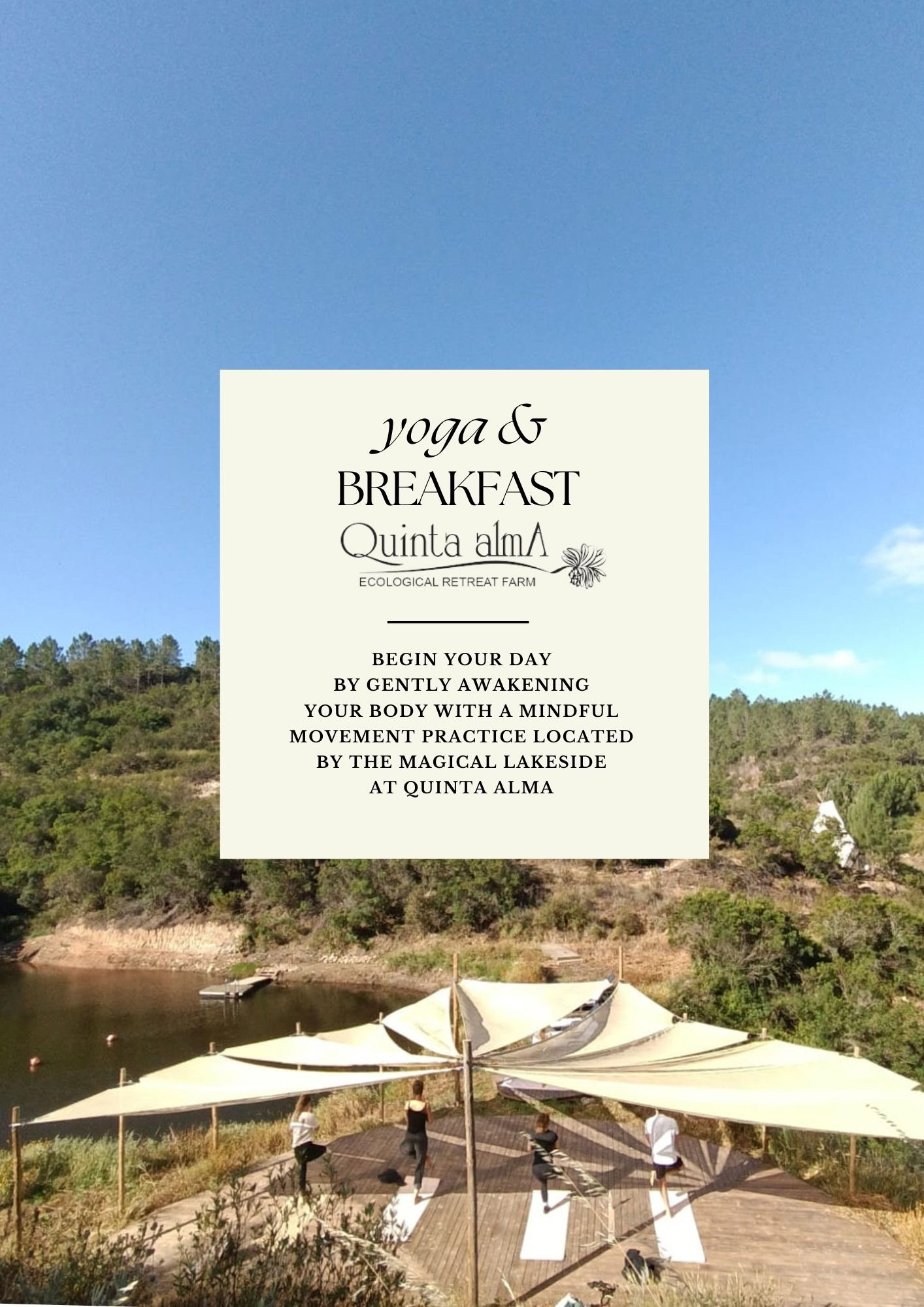 Yoga by the Lake and Breakfast Buffet Experience in Quinta Alma