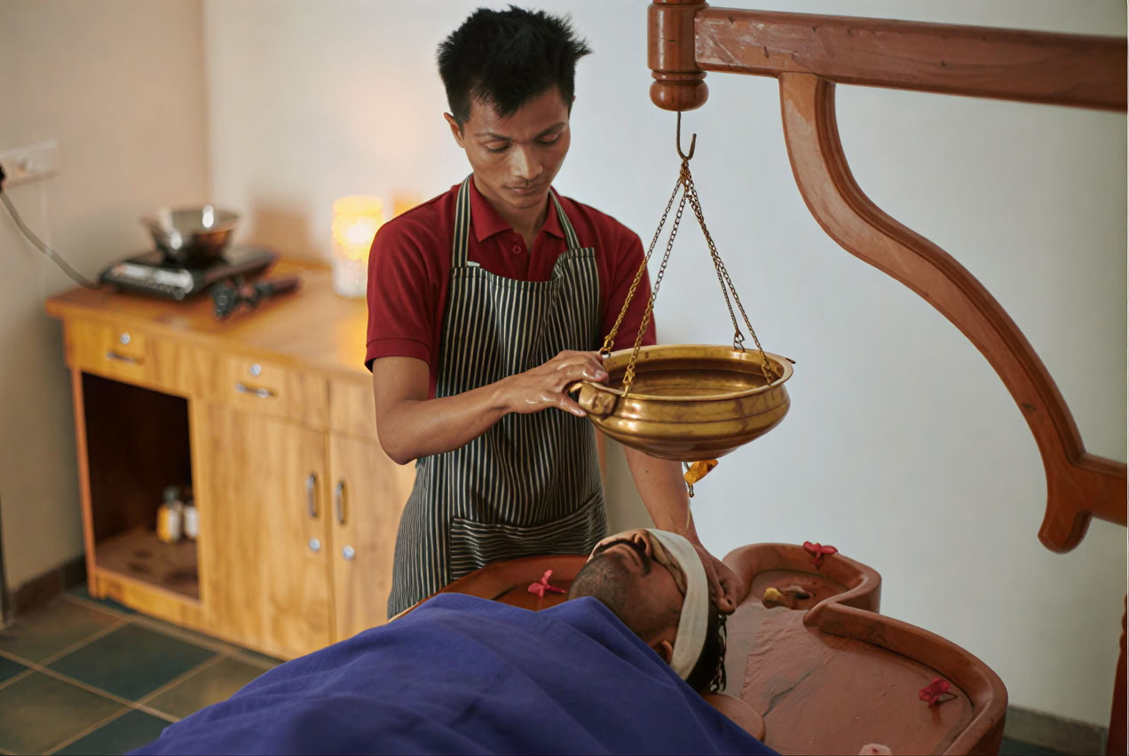 14-Night Panchakarma Ayurveda Program at Manaltheeram Ayurveda Beach Village, Kovalam