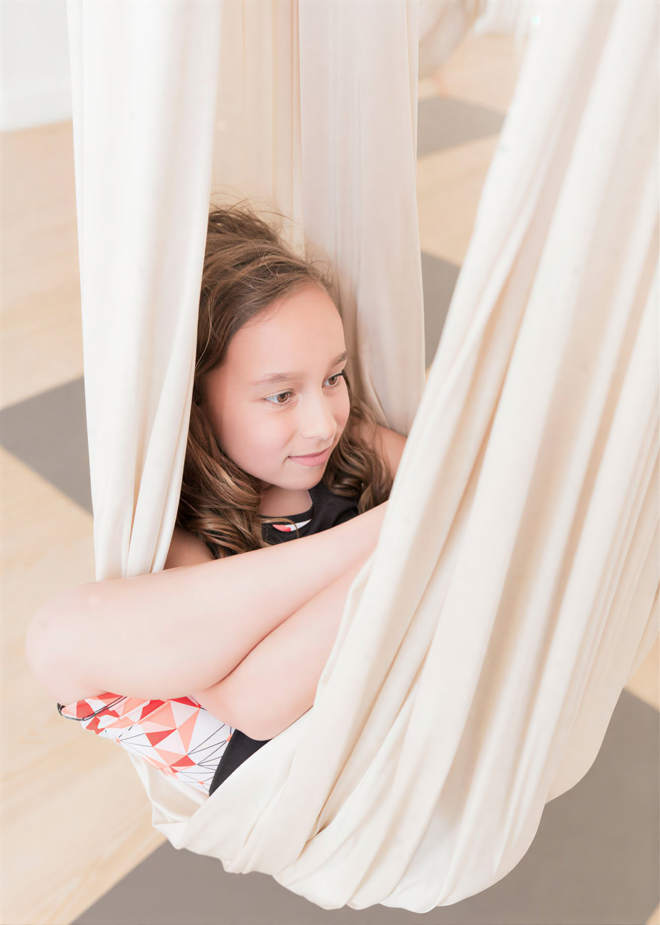 Aerial yoga for children