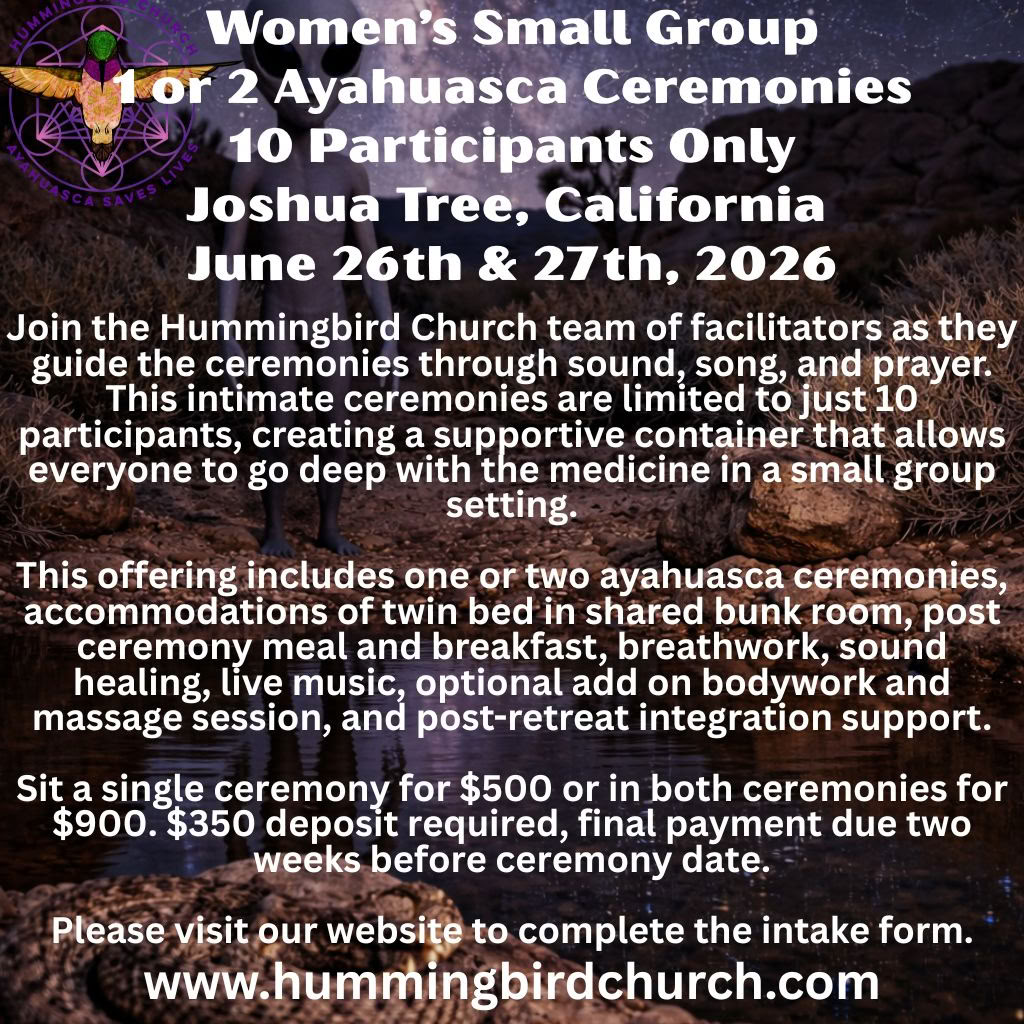 10 Women Only - Joshua Tree, California - June 26th & 27th, 2026 - Single Night Ceremony or Two Nights of Ceremony