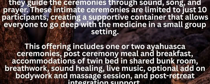 10 Participants Only - Joshua Tree, California - July 24th & 25th, 2026 - Single Night Ceremony or Two Nights of Ceremony