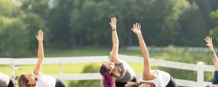 Saturday Sunrise Yoga Flow with Kelly Flowers — The Horse Shoe Farm Boutique Resort near Asheville, NC | Dining & Spa