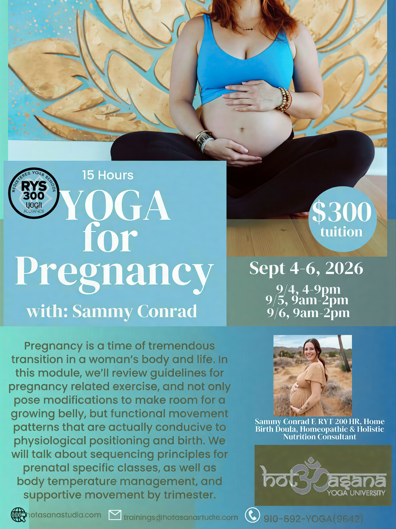 15 Hours | Hot Yoga Teacher Training | Southern Pines
