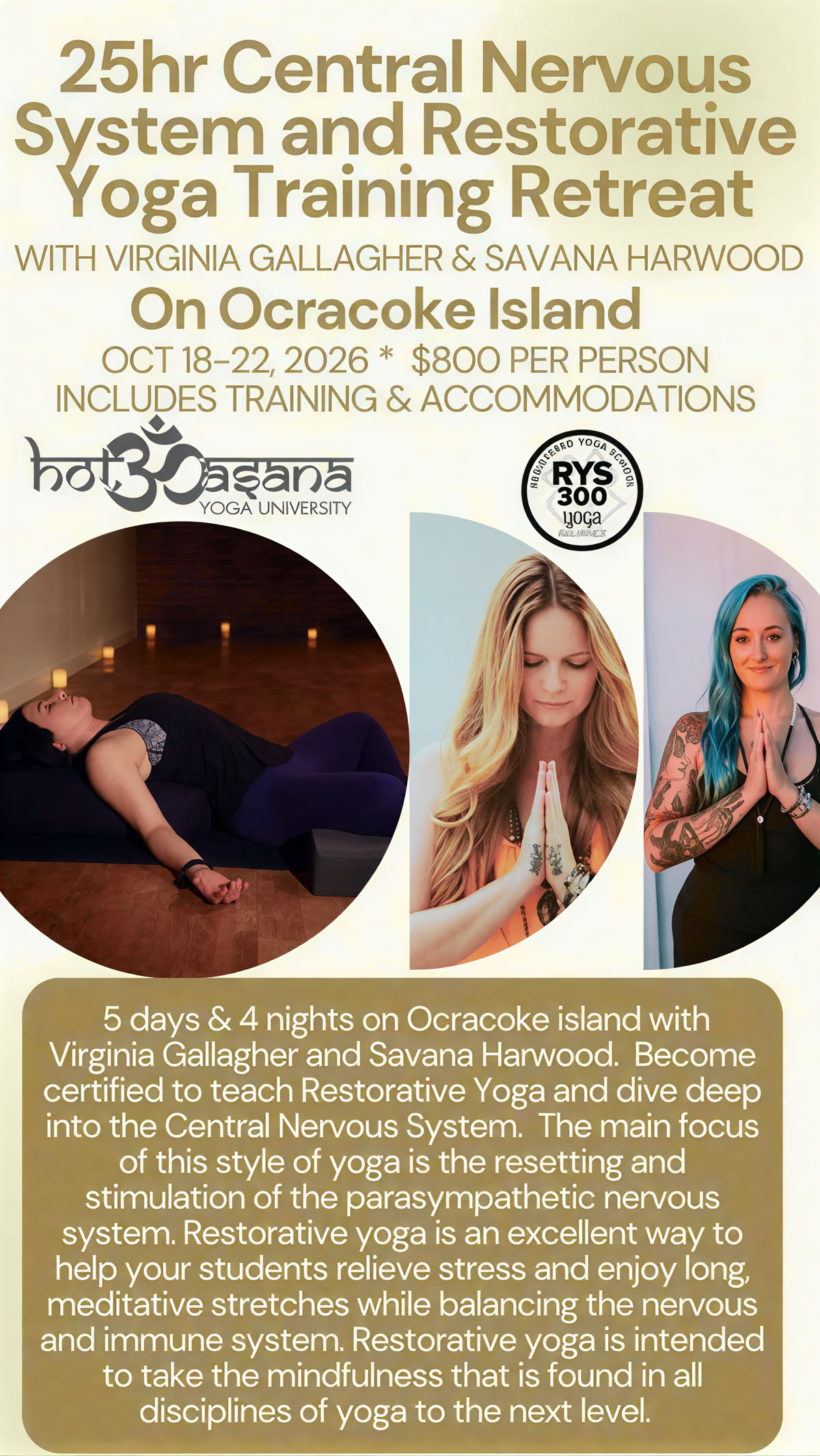 15 Hours | Hot Yoga Teacher Training | Southern Pines