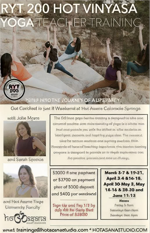 200 Hour Yoga Teacher Training in Colorado Springs with Sarah Spence & Julie Myers