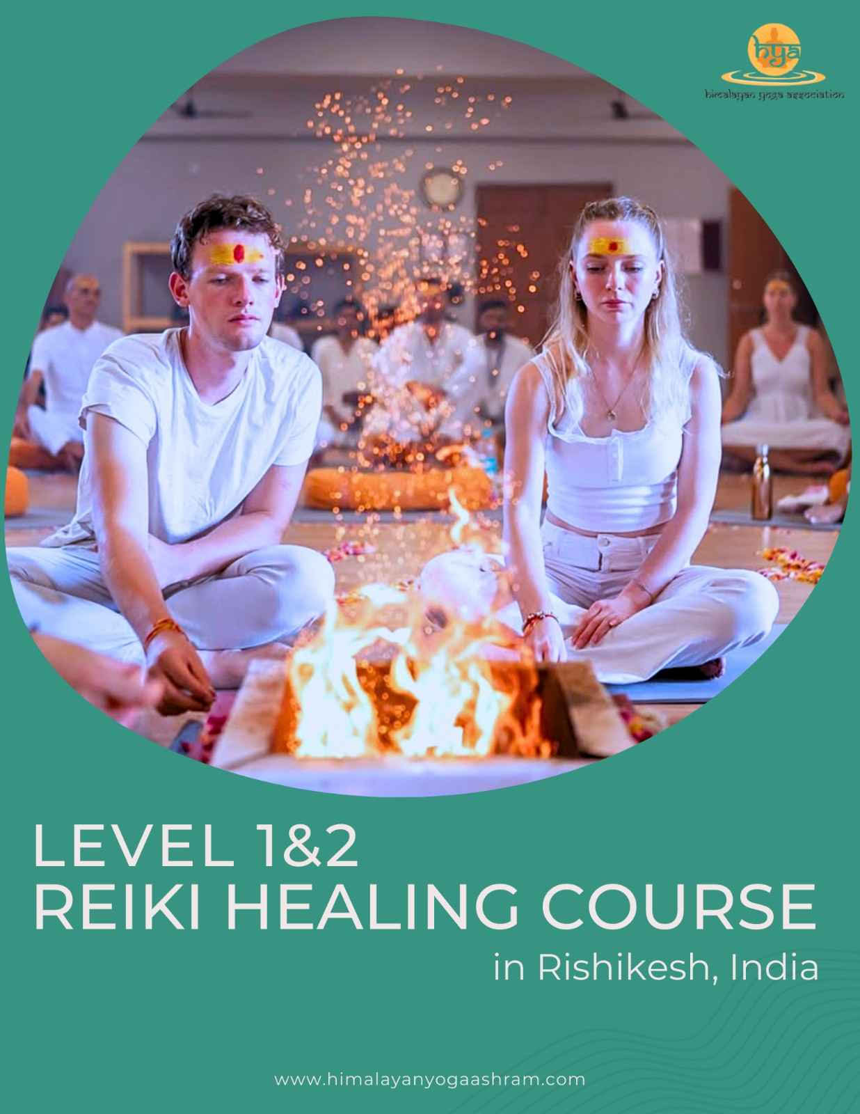 Level 1&2 reiki healing course in Rishikesh India HYA
