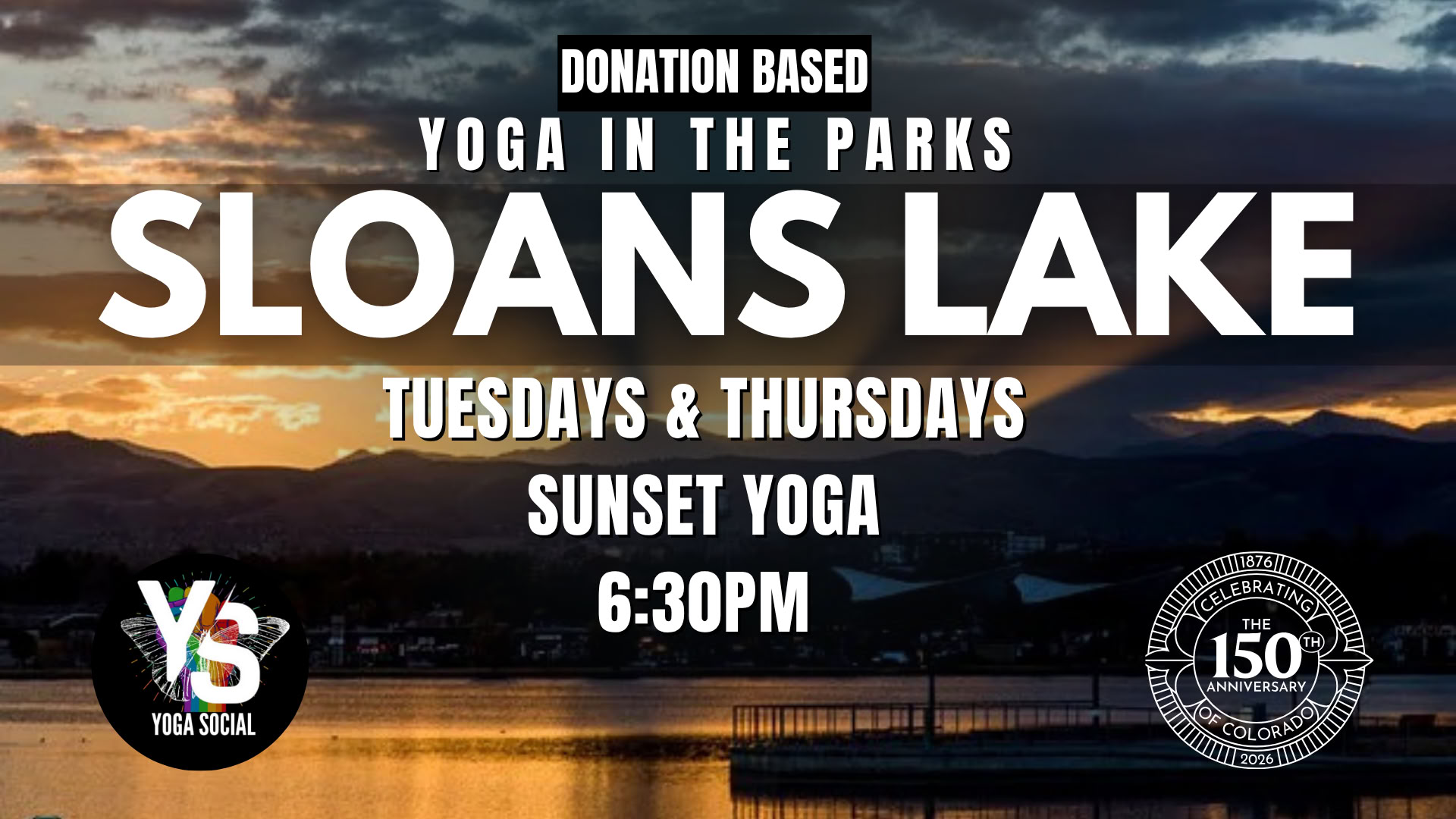 Sunset Yoga in the Park at Sloan’s Lake