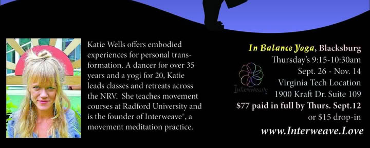 Chakras in Motion at In Balance Studio, Blacksburg