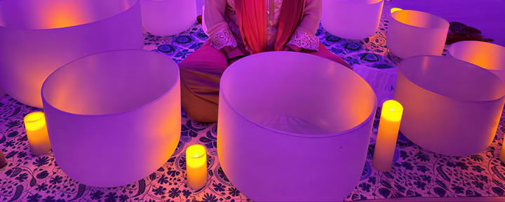 Sacred fire Ceremony and sound bowl meditation