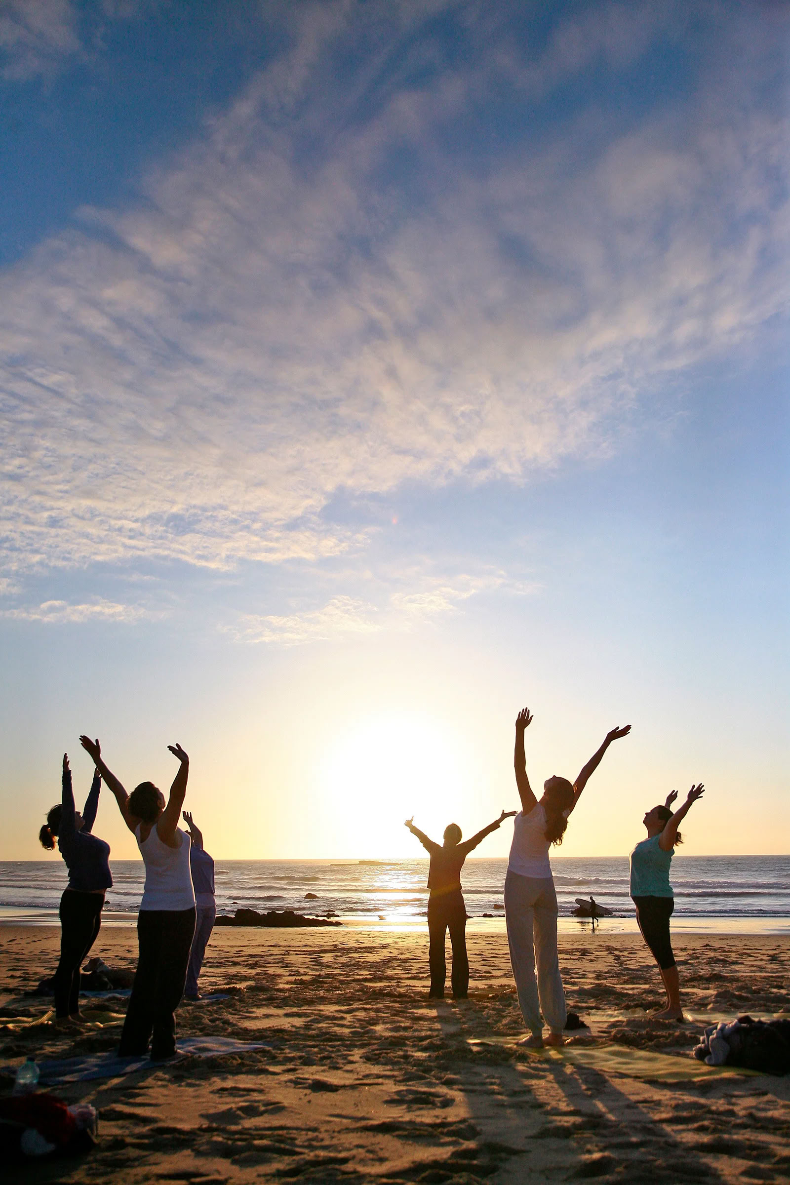 Yoga on the beach