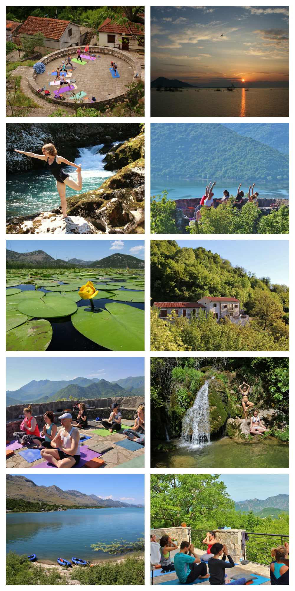 7 Day Yoga Activity holiday at Lake Skadar, Montenegro