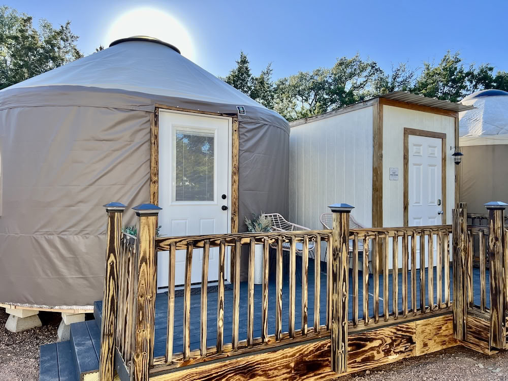 Private Deluxe Yurt Accommodation