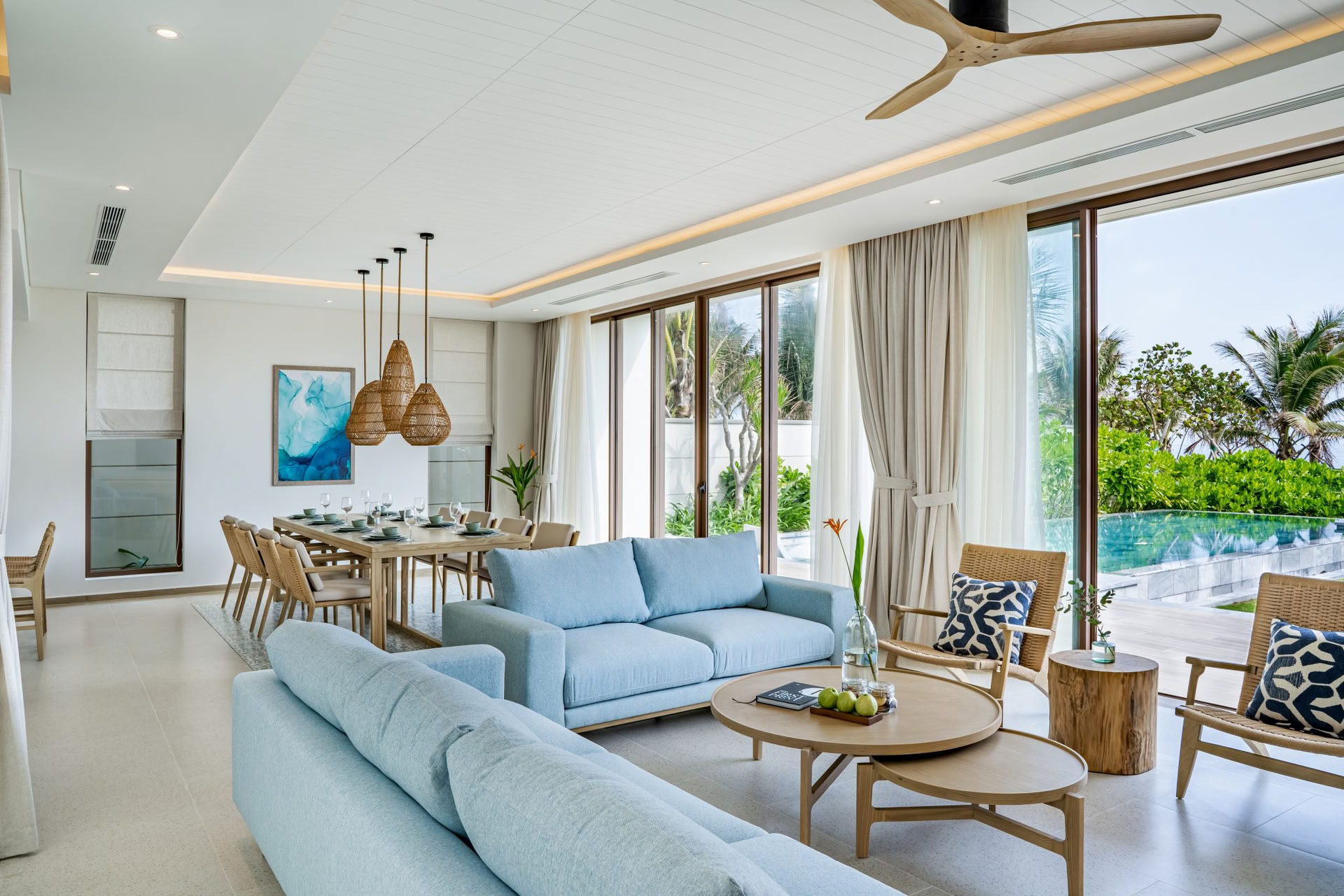 Four-Bedroom Beachfront Pool Villa – Ocean Club Access