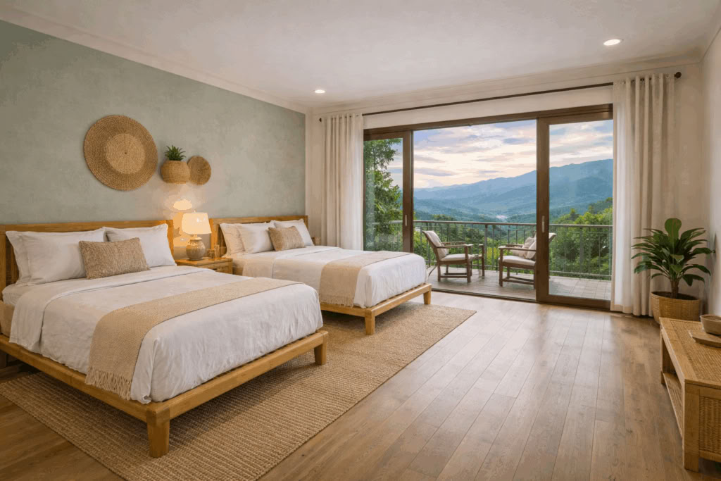 Mountain Double Shared Room